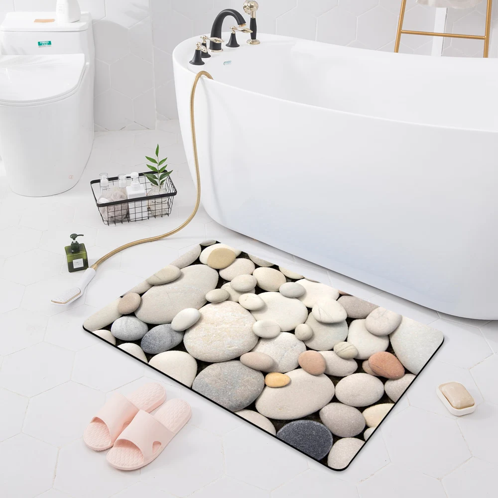 

Modern Kitchen Mat Entrance Doormat Bedroom Rug Home Hallway Bathroom Non-Slip Floor Decor Living Room Pattern Carpet Customized