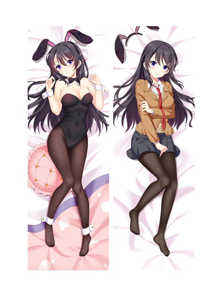 New design Rascal Does Not Dream of Bunny Girl Senpai Anime Dakimakura Pillow Cover Bedding Pillowcases