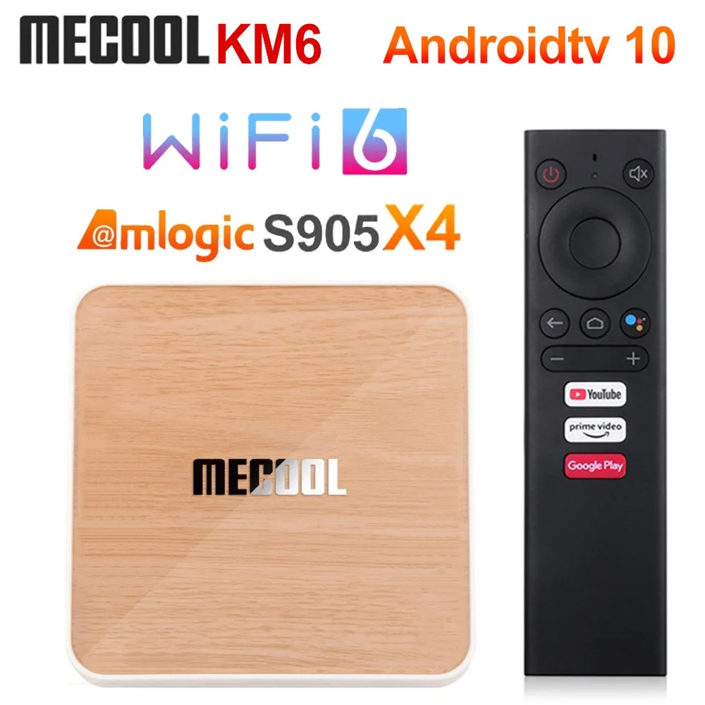 

ТВ-приставка Mecool KM6 Deluxe Edition, Amlogic S905X4, Android 10, 4 ГБ, 64 ГБ, Wi-Fi, 6, сертифицированная Google, 4 Гб, 32 ГБ, AV1, 1000 м, ТВ-приставка 2 ГБ, 16 ГБ