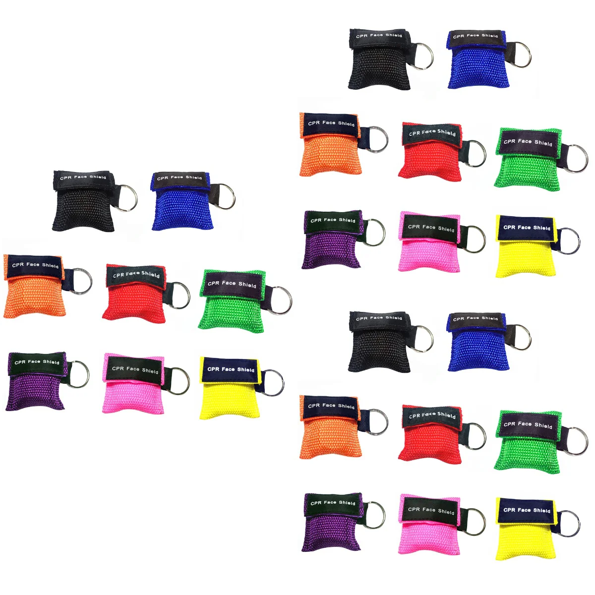 

24 шт., одноразовые карманные кольца-брелоки для экстренного использования