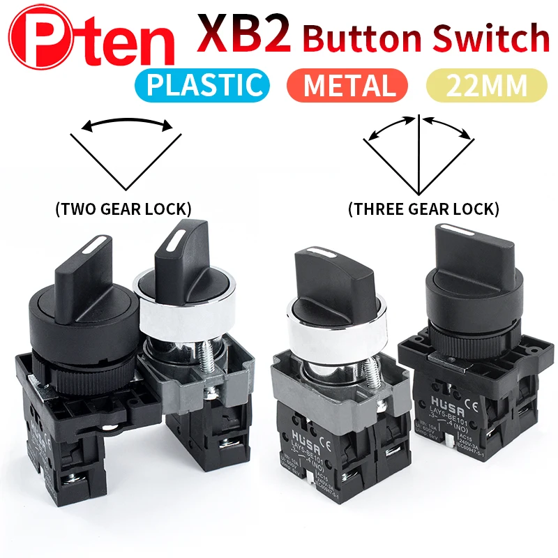 Кнопка Переключатель XB2 с ручкой автоматический сброс 22 мм Пуск 1NO Мгновенный