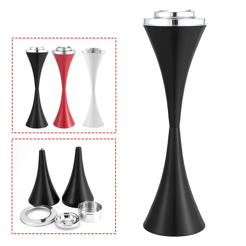 Продажа Этаж стоящую пепельницу с крышкой Нержавеющая сталь антикоррозионные пепельница, для курения аксессуары для Офис сад на открытом воздухе ...