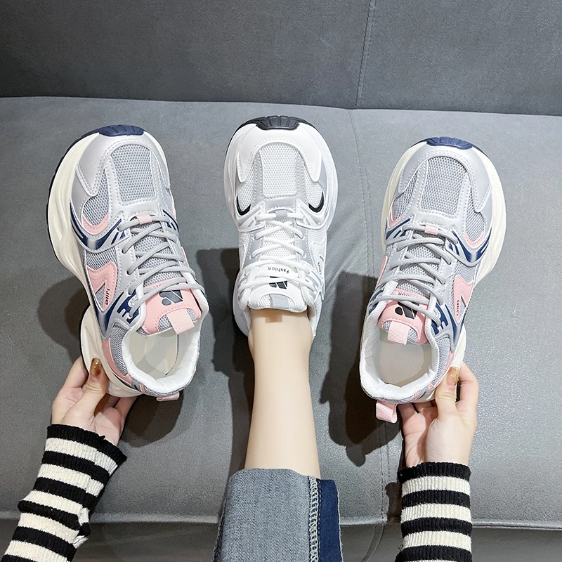 

Korean Version of Small White Shoes Female Tide 2023 New Autumn platform shoes Leisure Student Running Breathable Board Shoes