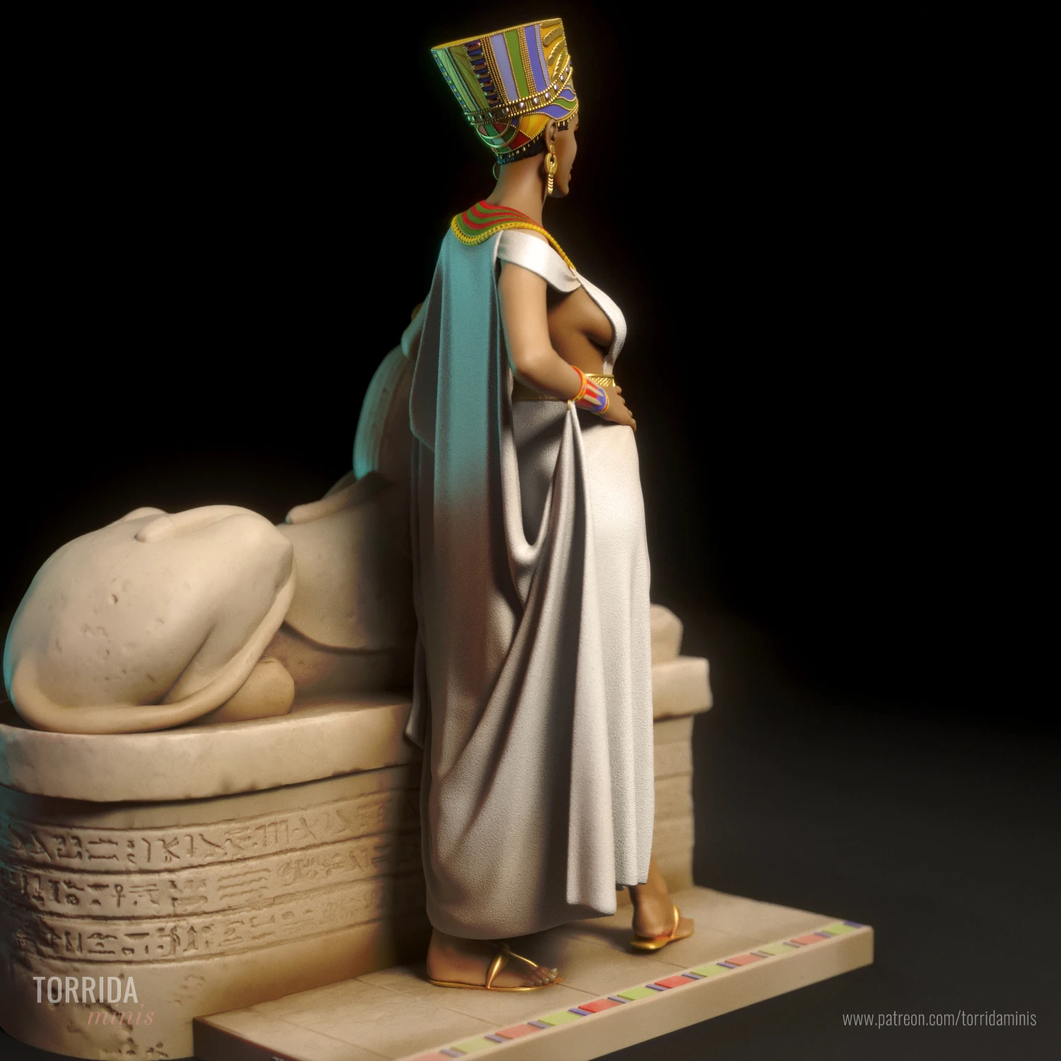 Набор моделей для 3d-печати 1/24 Древние египетские фармакологии неfertiti смола набор