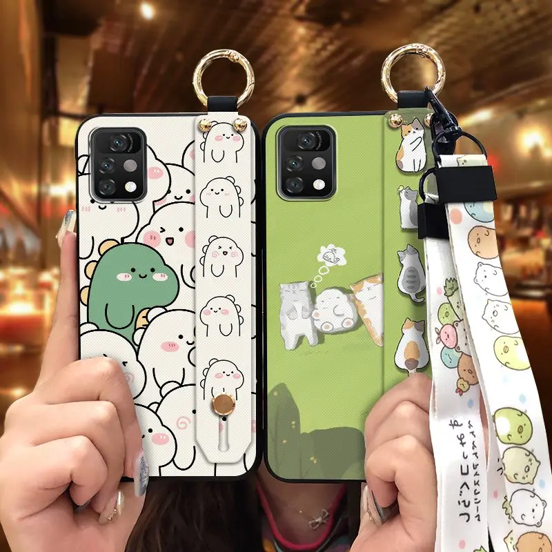 silicone for woman phone case for umidigi a11 pro max wristband kickstand back cover original free global shipping