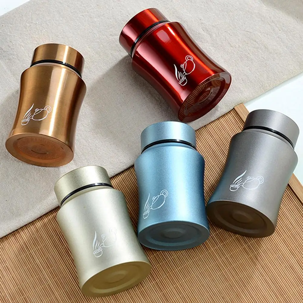 

50g Tea Cans Metal Travel Portable Stainless Steel Sealed Mini Tea Storage Box Container Portable Tinplate Cans Tea Containers