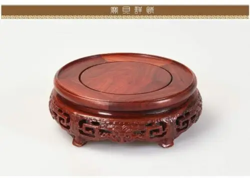 

crafts display stand wood china Antique style wooden carved small base