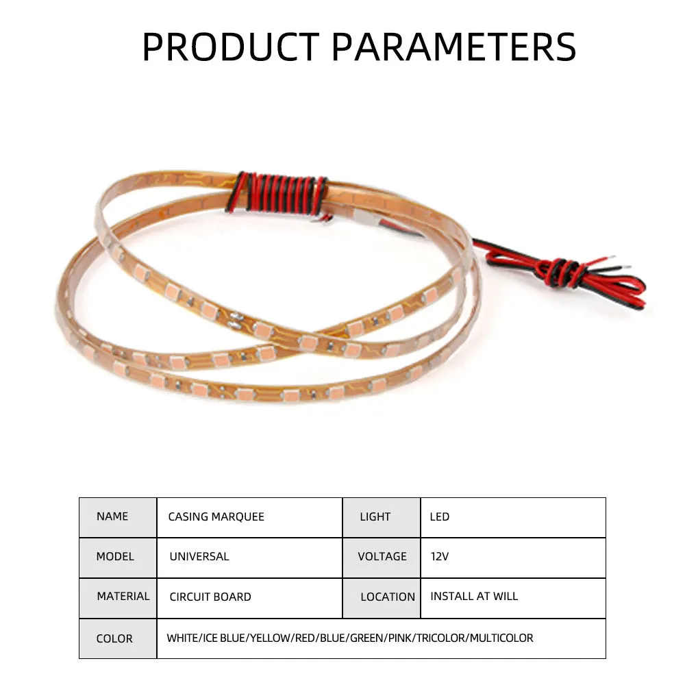1 шт. 45/90/135 см автомобильная светодиодная лента для мотоцикла Стайлинг интерьер