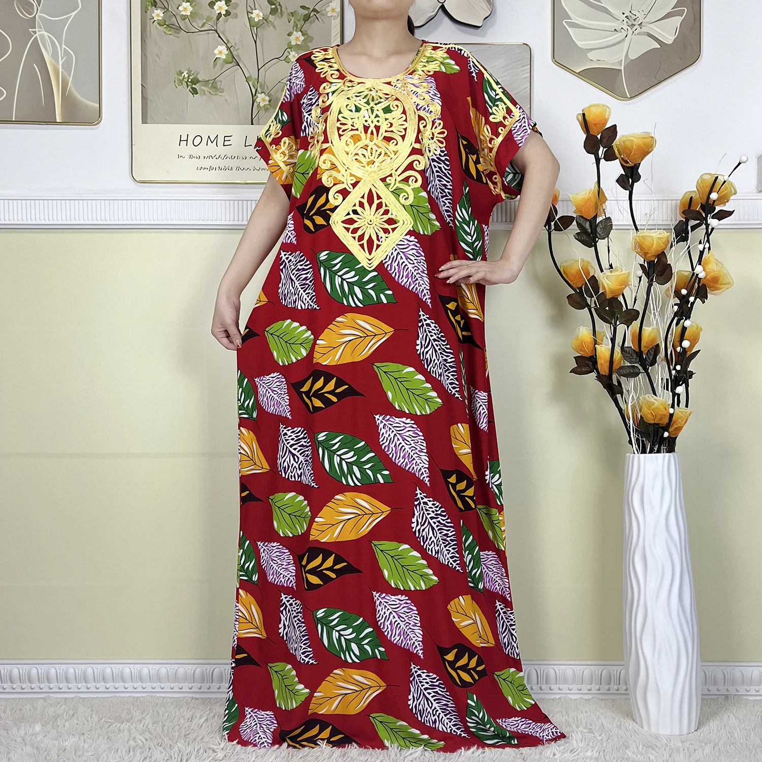 Новые летние мусульманские Абайи для женщин хлопковая одежда с коротким рукавом