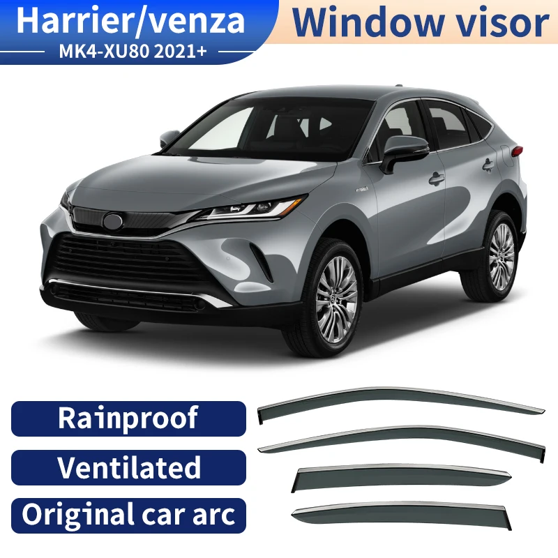 Window Visor For TOYOTA Venza HARRIER XU10 XU30 XU80 XU60 1998-2021 Auto Door Visor Weathershields Window Protectors 2013-2023