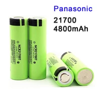 1 10pcs panasonic 21700 ncr21700t 3 7v 4800mah rechargeable lithium battery for high power flashlight power bank electric car