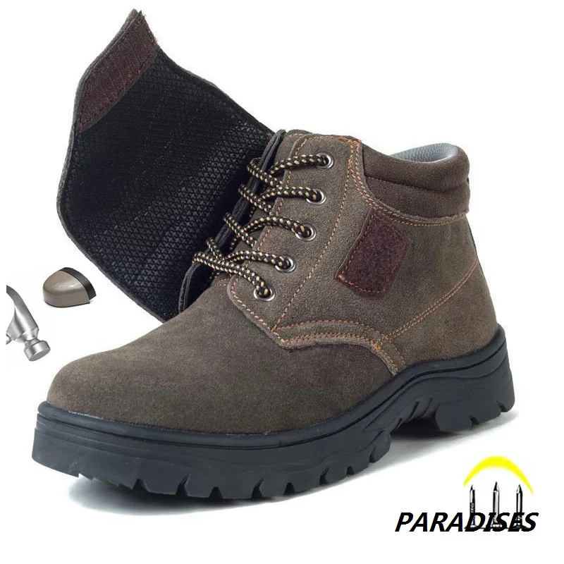 

New Safety Shoes for Electric Welders Anti-Scald Protective Men Boots Anti-Smashing Anti-Splash Lightweight Breathable Work Shoe