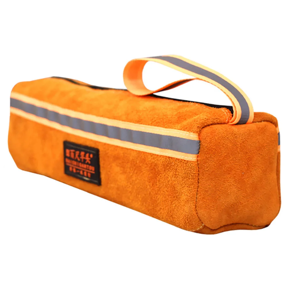 

Длинная кожаная сумка для инструментов, сумка для хранения инструментов с металлической пряжкой для электрика, плотника, уличного лагеря