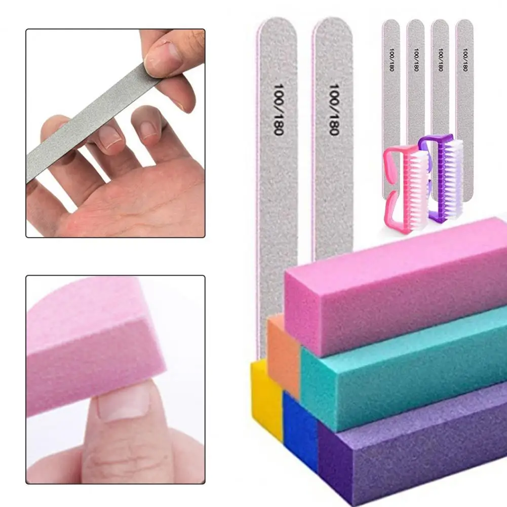Пилка Для полировки ногтей 14 шт./компл. многоразовые универсальные кубики тофу
