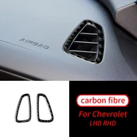 for chevrolet camaro 2017 2019 real carbon fiber dashboard air vent sticker trim car interior accessories car interior supplies