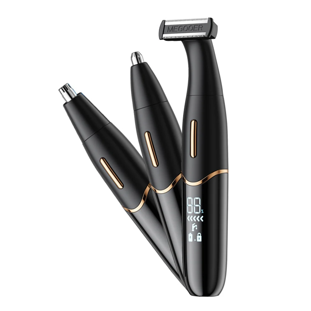 3 в 1 Электробритва Триммер для волос с бородой Бритва мужчин носа бровей тела