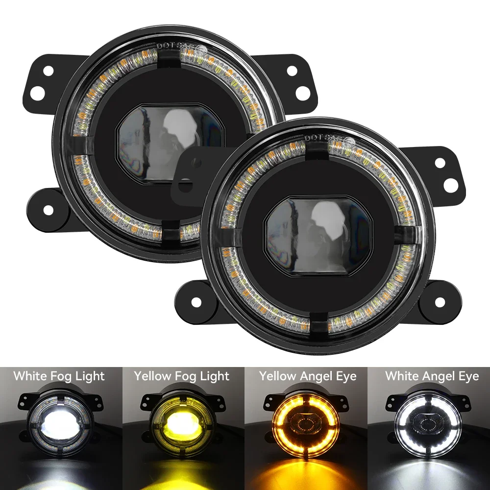 

4-дюймовые круглые дневные Противотуманные фары для Jeep Grand Cherokee 2011-2013/Wrangler JK 2007-2018