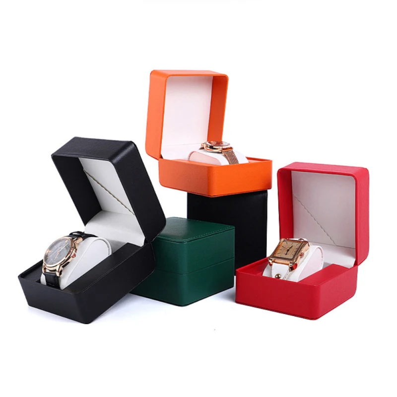 Watch Case Leather Bracelet Wristwatch Holder Box Gift Packaging Jewelry Organizer Caja Para Relojes Watch Holder