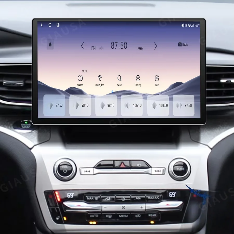 Фото Для Ford Explorer 2021-2025: Автомагнитола с Carplay, GPS-навигацией, стереосистемой, 12,5-дюймовым экраном, Android Auto, мультимедийным видеоплеером, головным устройством №4