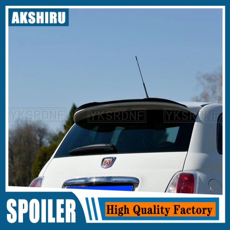 

Спойлер для заднего крыла для Fiat 500 Abarth MK1 2008 2009 2010 2011 2012, спойлер из АБС-пластика для крыши, хэтчбека, губа, внешние части