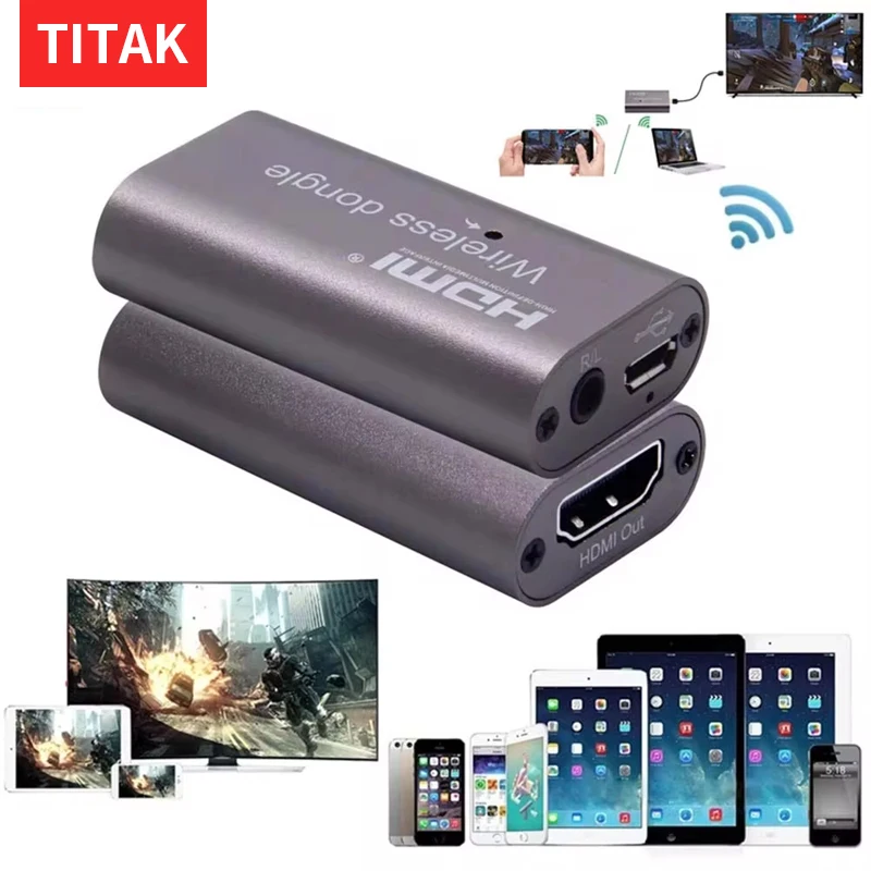 Фото Беспроводной адаптер Wi-Fi дисплея HDMI-совместимый ТВ-приемник Miracast Airplay Зеркаление экрана для IOS Android Телефон ПК к телевизору №1