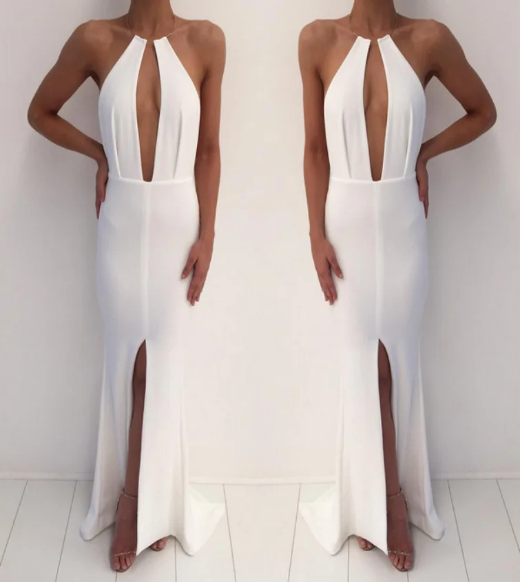 

2022 Sleeveless Sling Dress Open Back Maxi Dress party dresses women evening 2020 vestidos largos de verano para mujer 2020