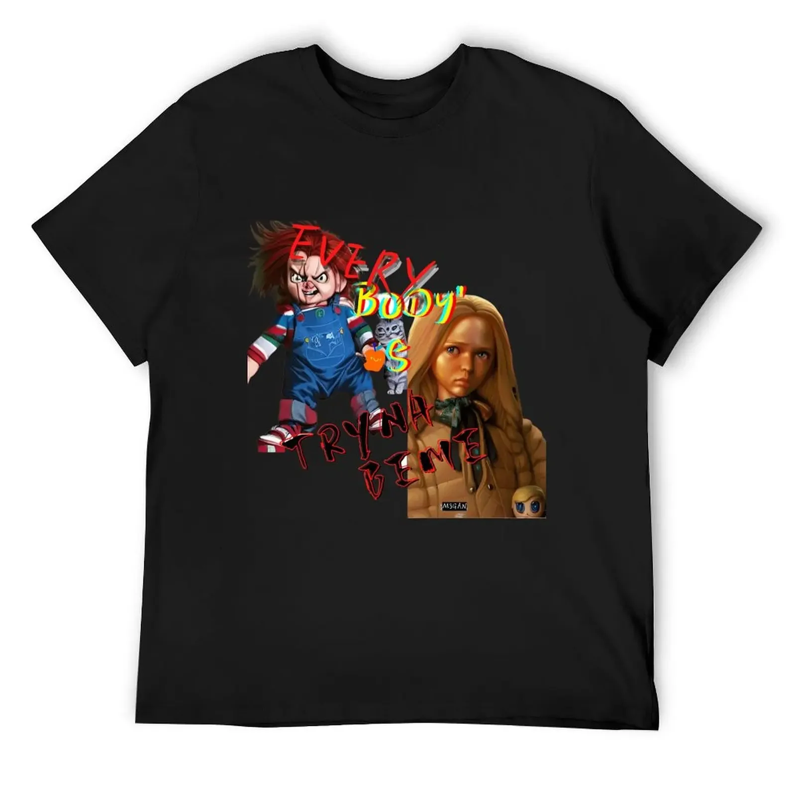 Футболка M3GAN Vs Chucky-everybody's tryna be me хлопок мужская