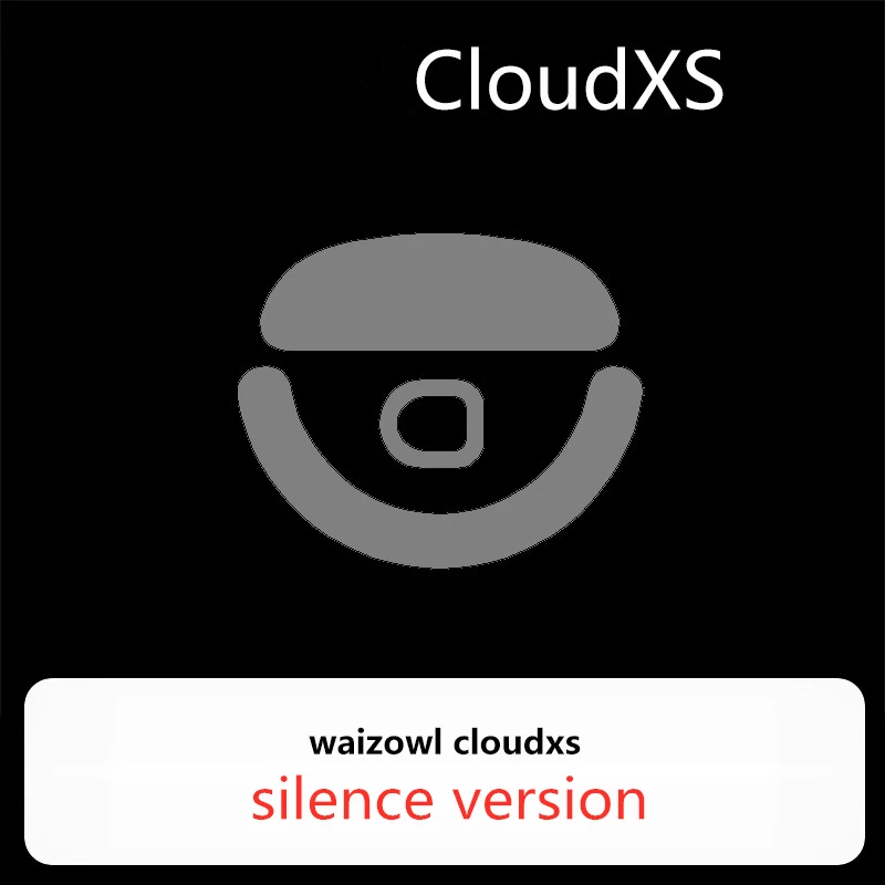 Фото 1 комплект ультразвуковых коньков для мыши для Waizowl CloudXS, глушитель скорости управления тормозом, версия ICE, ковзающие ножки для мышей, PTFE 0,75 мм №4