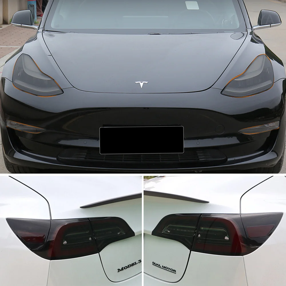 

Затемненная прозрачная защитная пленка для передних фар Tesla Model 3 Y 201
