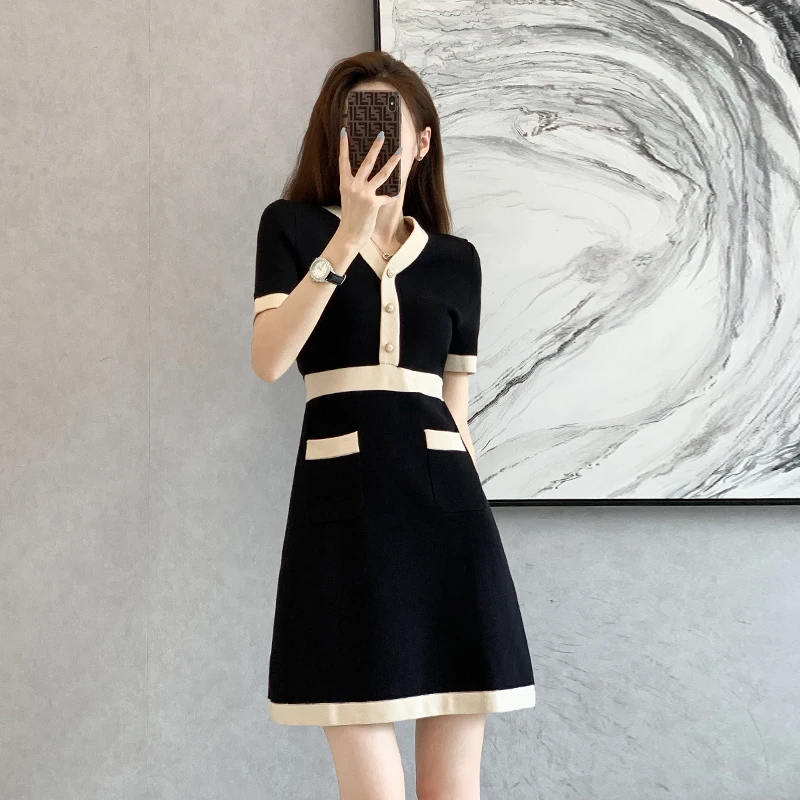 

2022 Summer Dress Short Sleeve V Neck Vestidos For Women