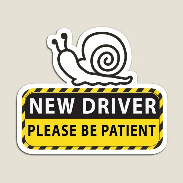 

Забавный студенческий водитель, пожалуйста, будьте терпеливы, магнит, детский домашний декор, Забавный холодильник для детской, милые игрушечные наклейки