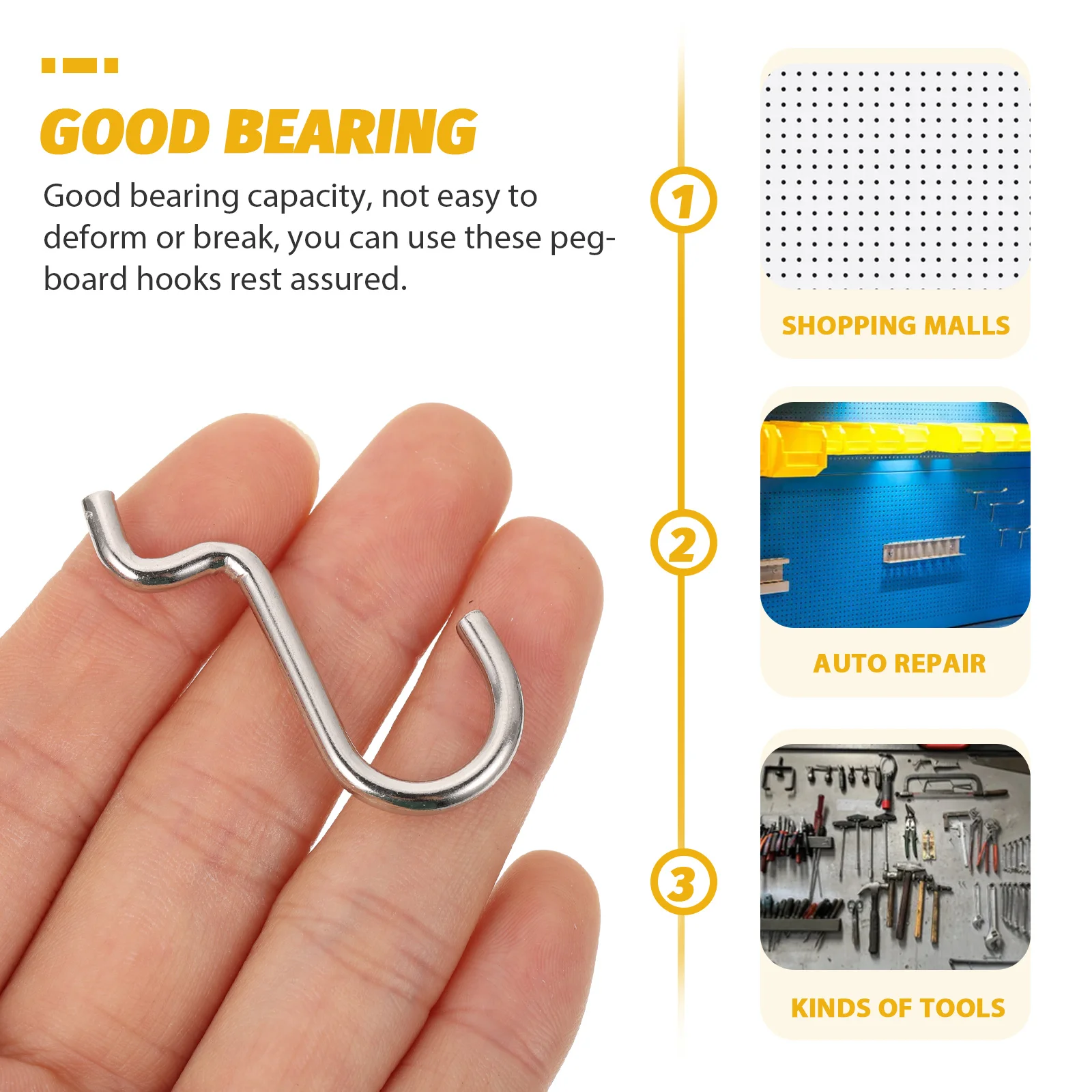 20 шт. крючок для доски перфорированная доска металлическая вешалка гаража