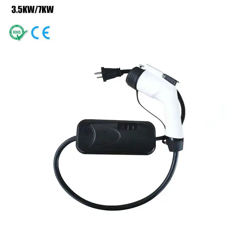 

Adjustable Cuurent 16A 32A Level 2 Portable EV Charger Type 2 Type 1 GBT AC Charging Gun For Electric Vehicles