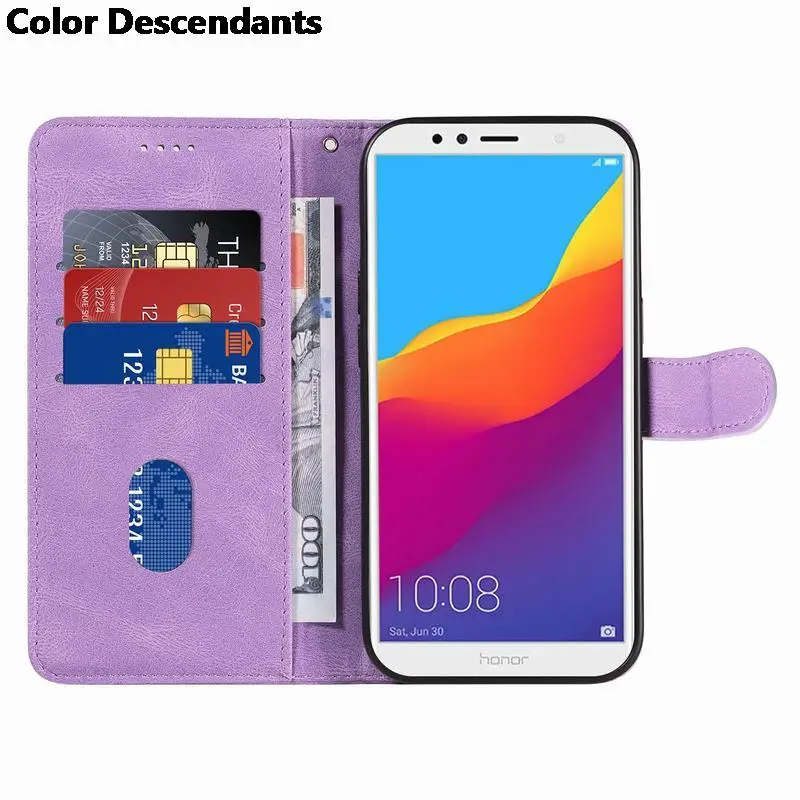 Чехол-бумажник с откидной крышкой для Huawei Honor 7A 7S кожаный чехол Pro Mini телефона