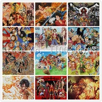 500 pieces japanese anime one pieces jigsaw puzzles bandai cartoon movies kaizokuo puzzles for adults children educational toys