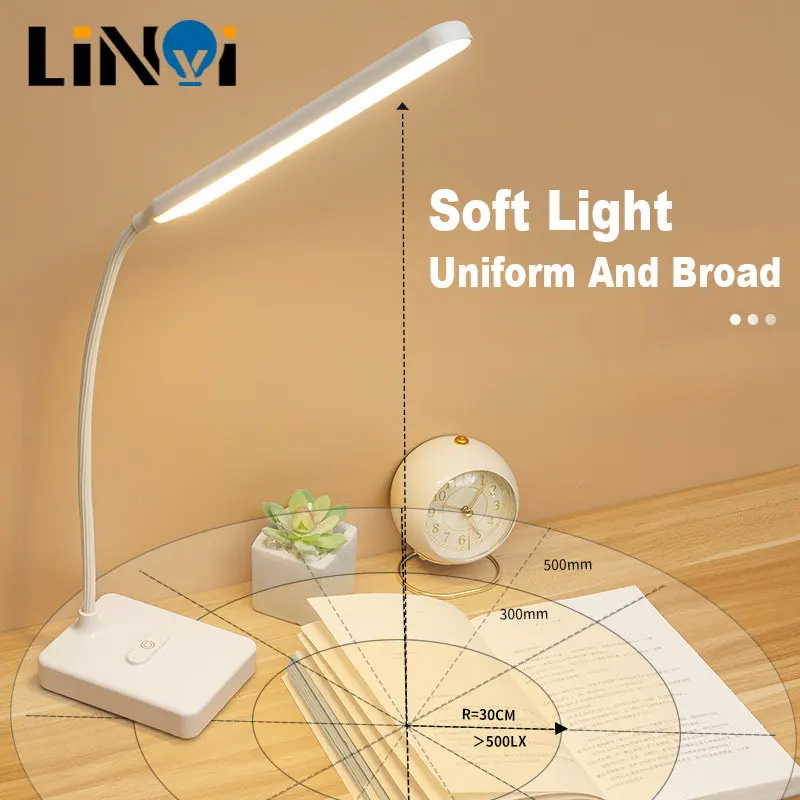 

Foldable Table Lamp USB Rechargeable LED Night Lights Dimmable Touch Control Desk Lamp Students Books Light Bedroom Decoration