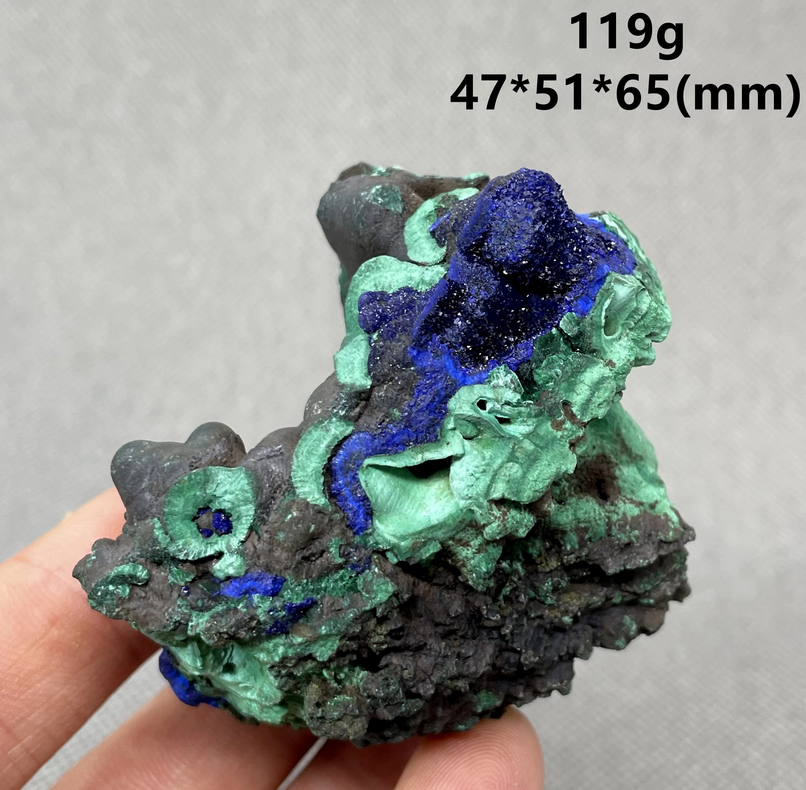 

NEW! 119g Natural beautiful Azurite and Malachite symbiotic mineral specimen crystal Stones and crystals Healing crystal