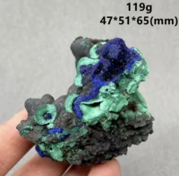 new 119g natural beautiful azurite and malachite symbiotic mineral specimen crystal stones and crystals healing crystal