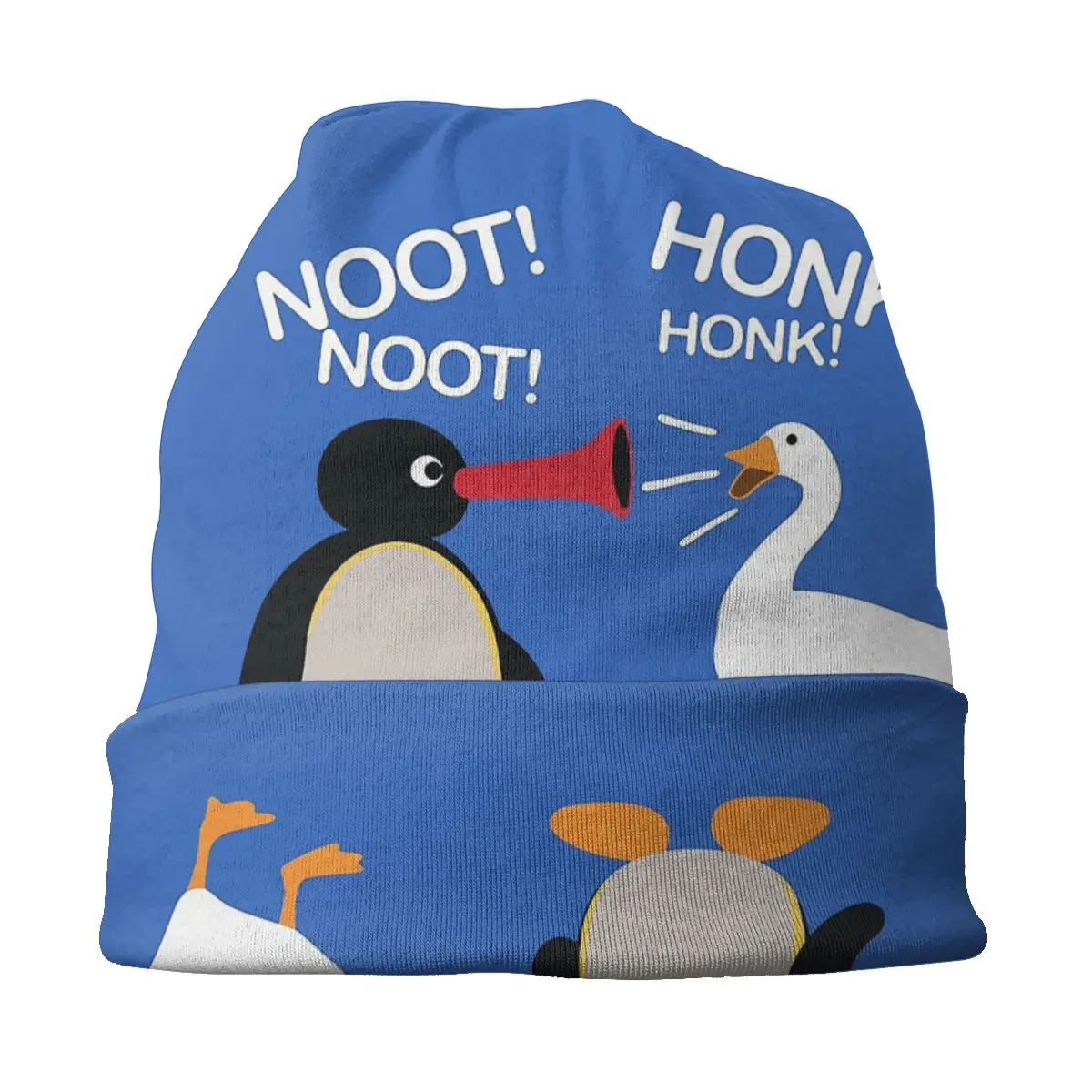 Теплая шапочка Pingu Noot Honk с эффектом потертости ветрозащитные повседневные