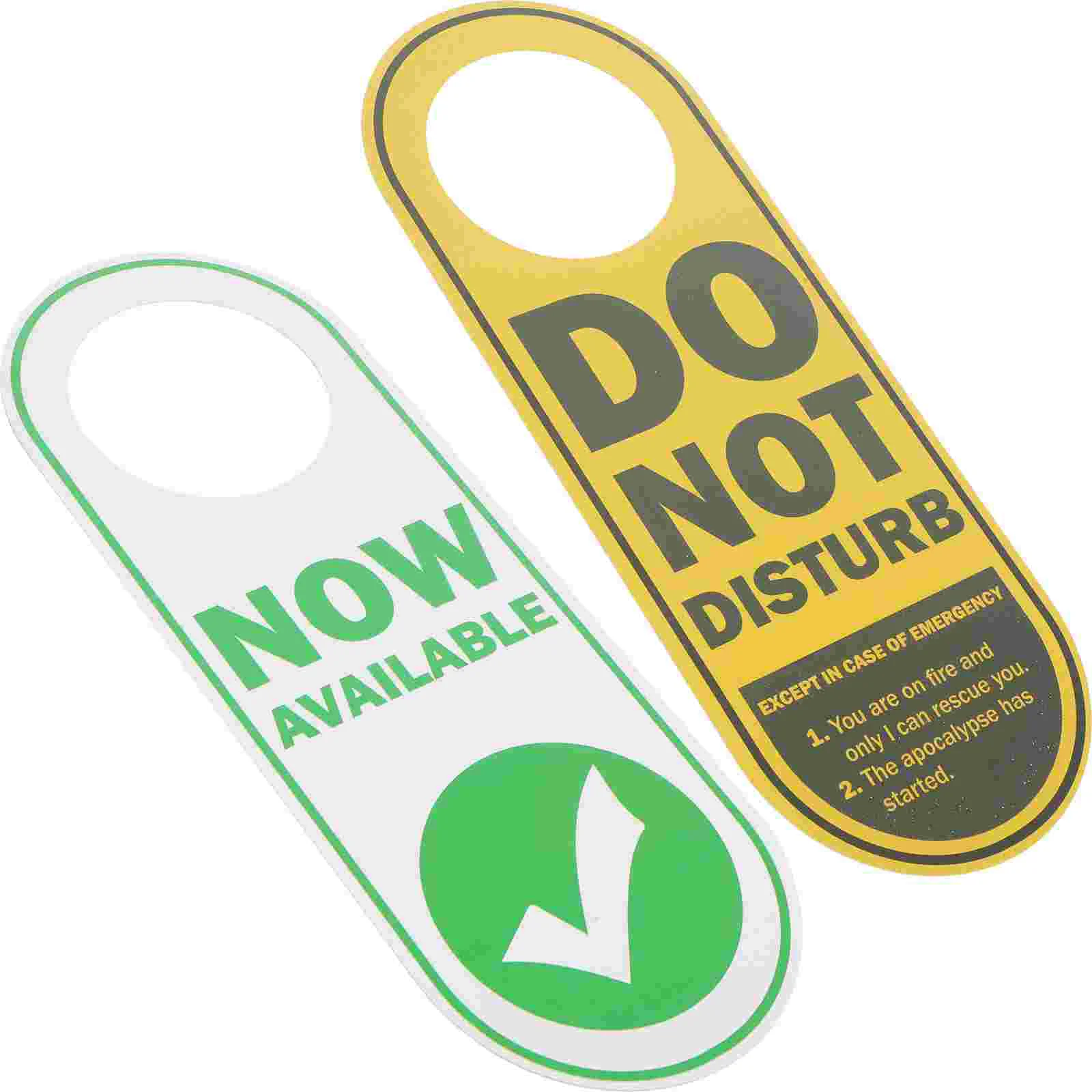 Двухсторонняя подвесная бирка из ПВХ для двери не беспокоить гостиничные