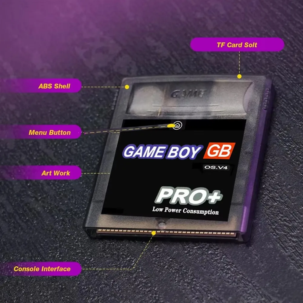 Фото Мультиигровой картридж для Gameboy Color Game Boy 2750 в 1 Ever Cartdrive для GB GBC с картой 8G, энергосберегающий игровой картридж №4