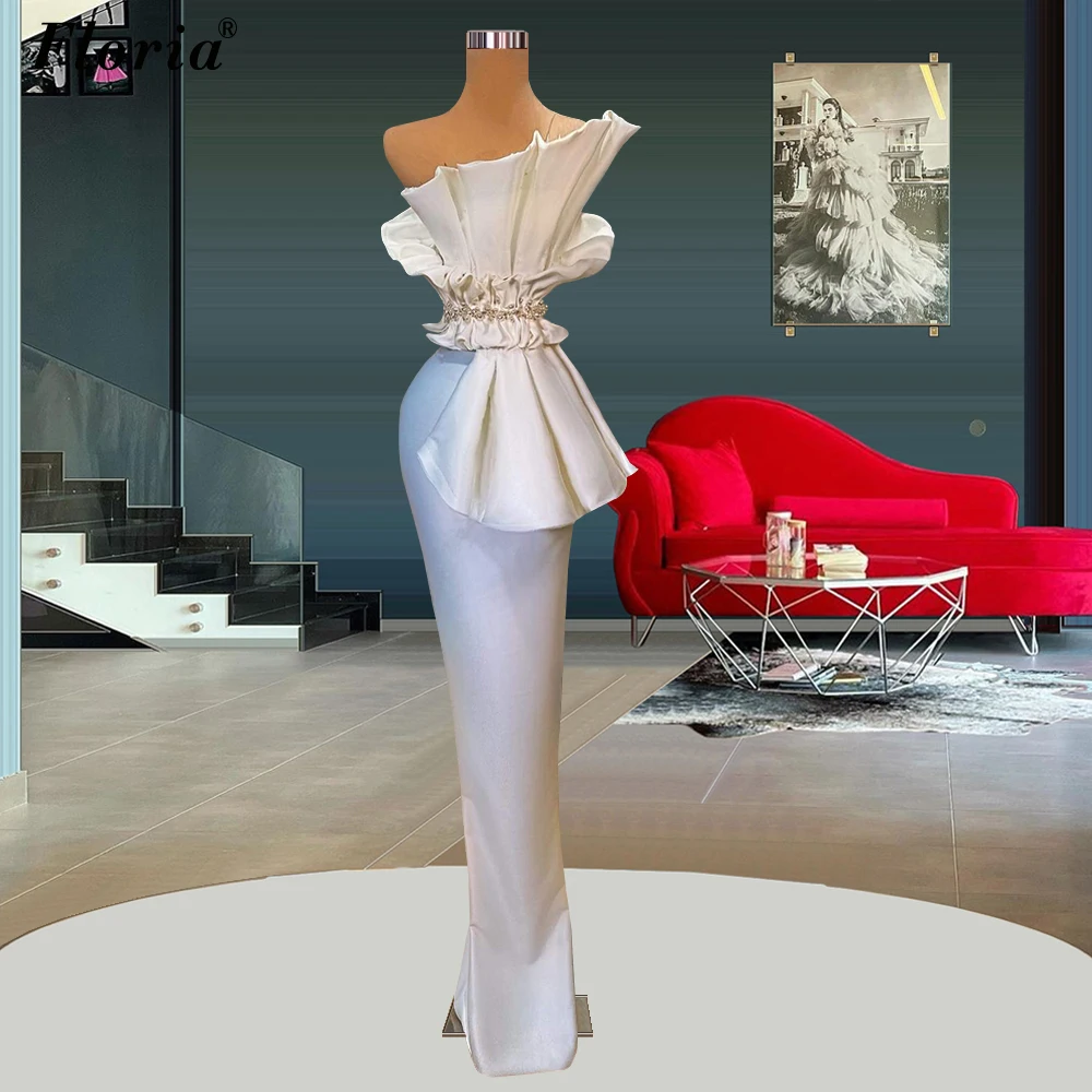 

Женское вечернее платье с юбкой годе, белое винтажное платье с красной ковровой дорожкой, платье для фотосъемки, лето 2022