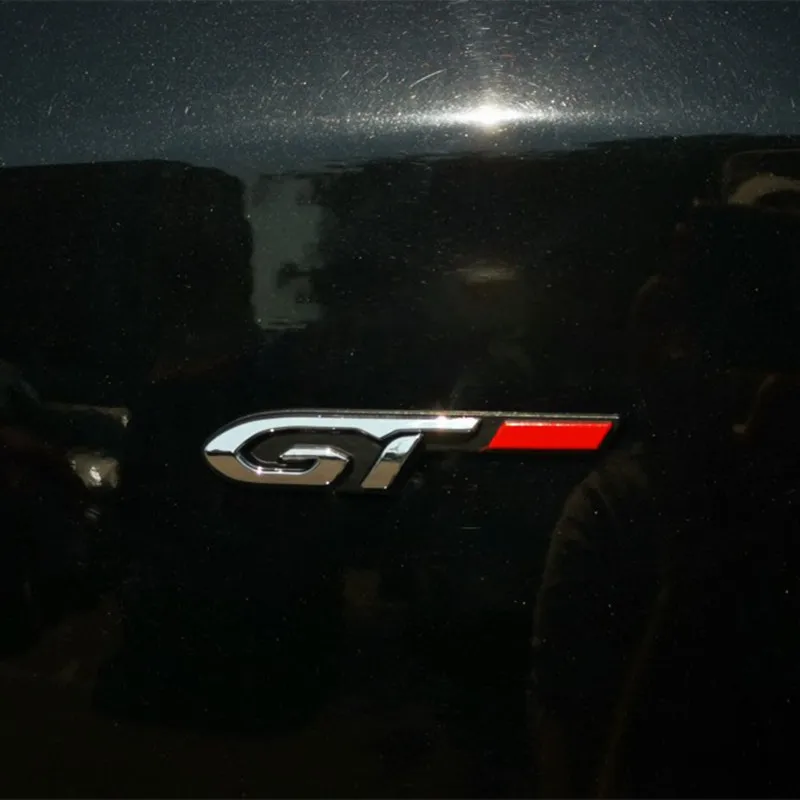 1X наклейка для стайлинга автомобиля значок ABS GT с эмблемой на багажник заднюю