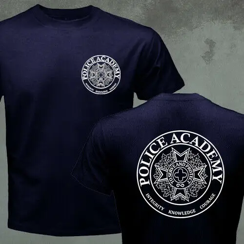 

Police Academy Comedy Classic Movie 80s Logo T-shirt