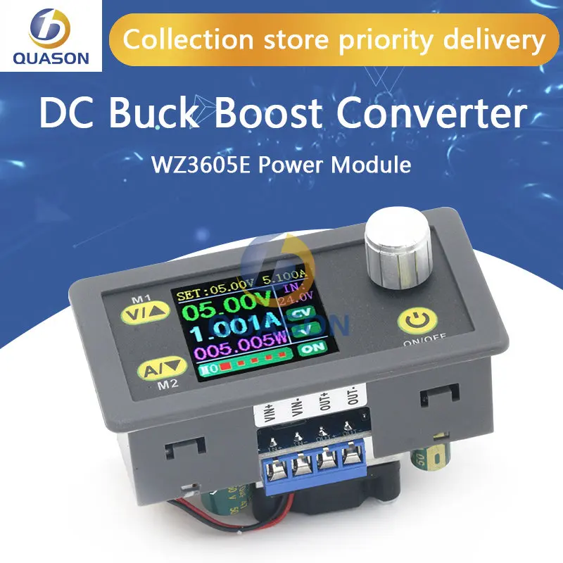 

WZ3605E DC DC Buck Boost Converter CC CV 36V 5A Power Module Adjustable Regulated laboratory power supply Voltmeter ammeter