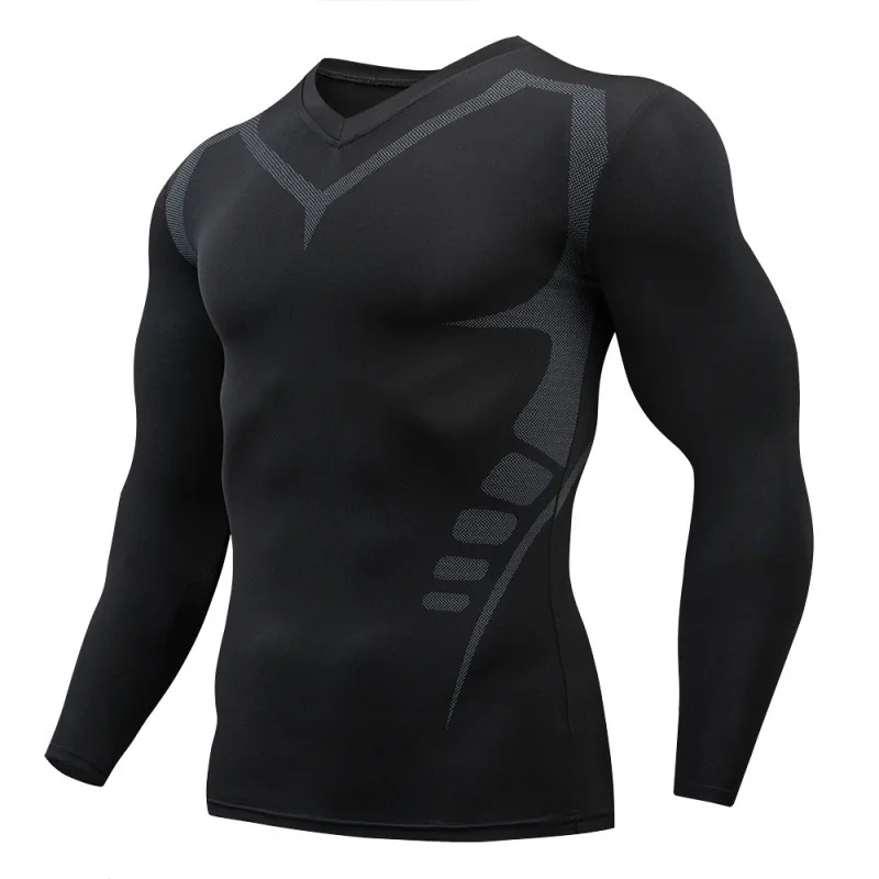 

Men T shirt Men Running Sport T Shirt Men Compression Fitness Tops Tee Quick Dry Tight Training Gym Sport Running Shirts Jersey