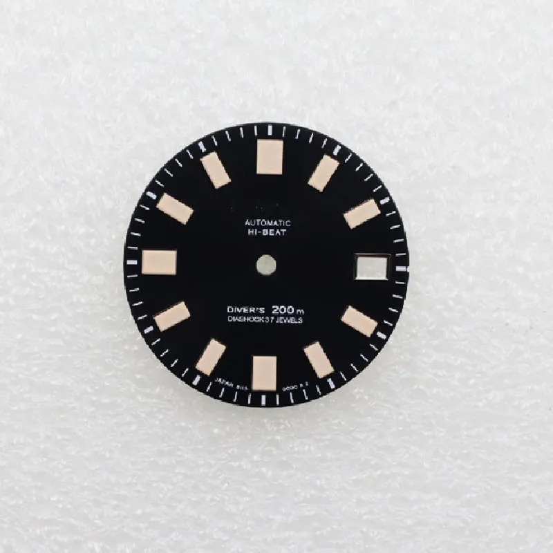 62MAS dial coffee blue vintage orange nails C3 green luminous for SKX007 turtle diving watch MOD accessories NH35/36 movement