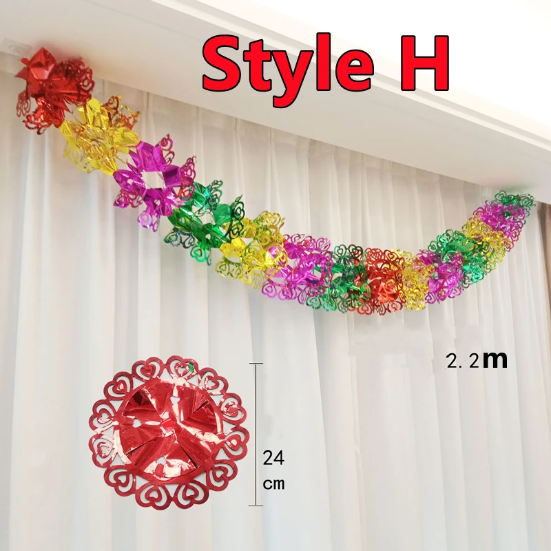 

Рождественские гирлянды из фольги