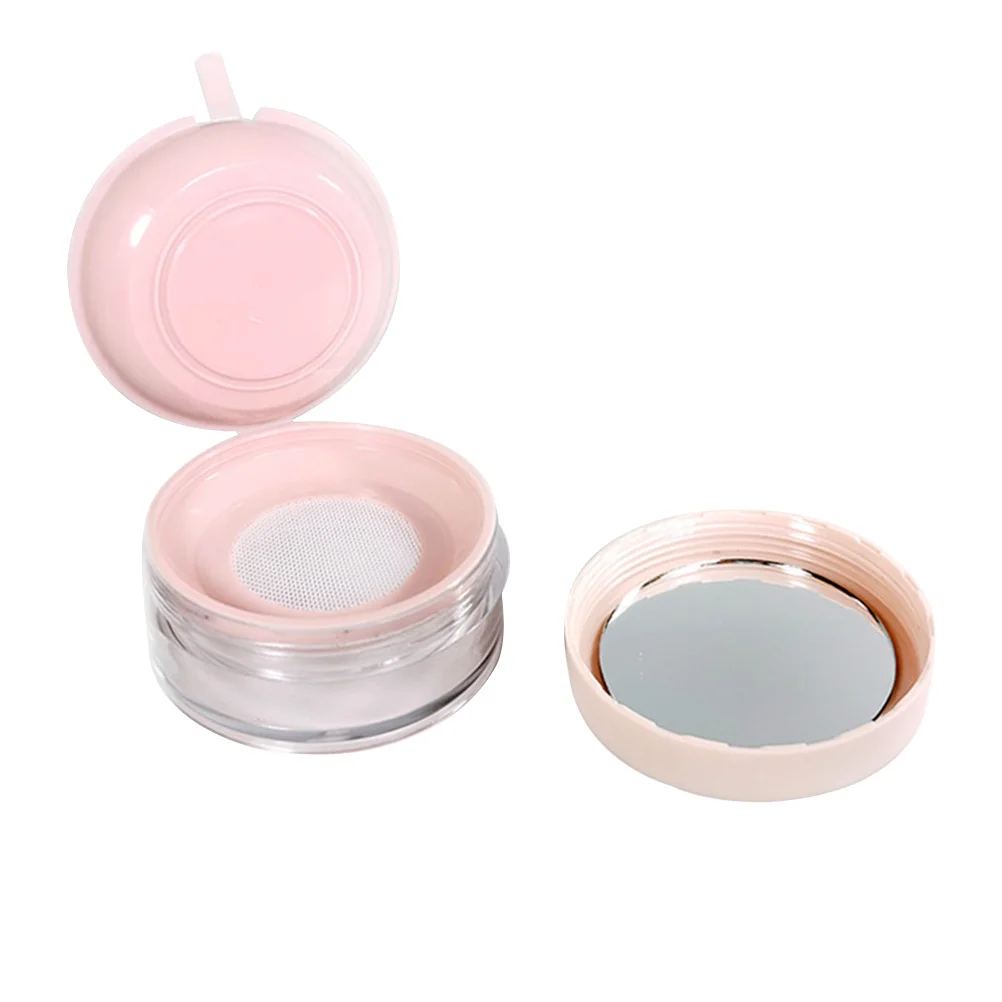 

Box Makeup Container Empty Case Puff Jars Reusable Portable Holder Bottle Refillable Compact Acrylic Loose Jar Round Poeder Face