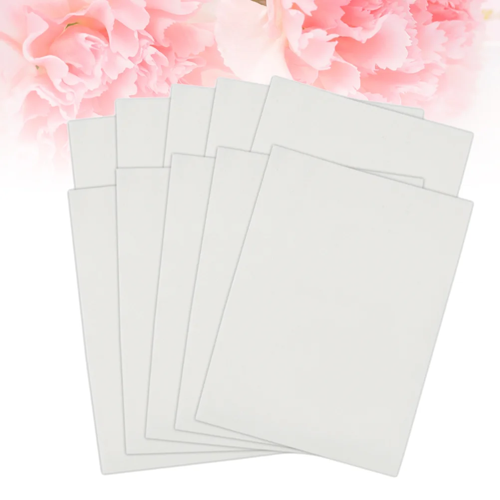 

10Pcs Blank Practice Skin Double Sides Skin for Beginners and Experienced Artists Supplies (White)